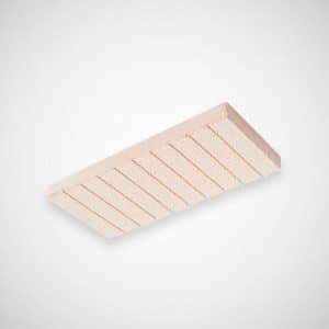Plaqueta Ranurada Blanca 50x25x5 cm