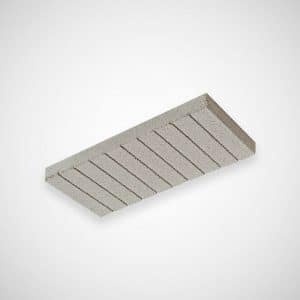Plaqueta Ranurada Gris 40x20x4 cm