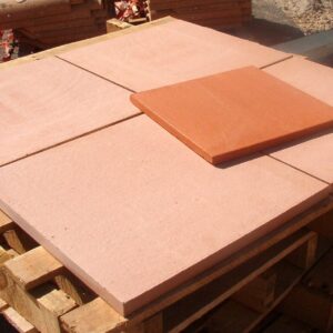Baldosa de barro 40x40x1,8 cm color rojo