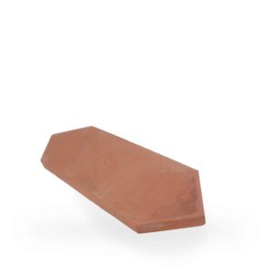 Baldosa de barro rombo 44x14x1,8 cm color rojo