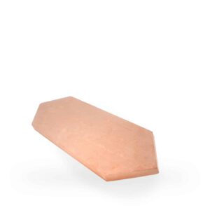 Baldosa de barro rombo 44x14x1,8 cm color arena