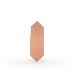 Baldosa de barro rombo 44x14x1,8 cm color arena
