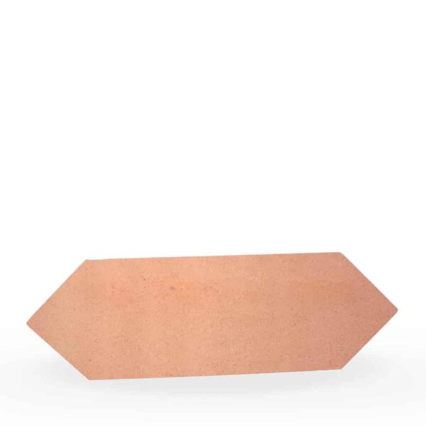 Baldosa de barro rombo 44x14x1,8 cm color arena