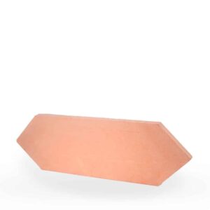 Baldosa de barro rombo 44x14x1,8 cm color arena