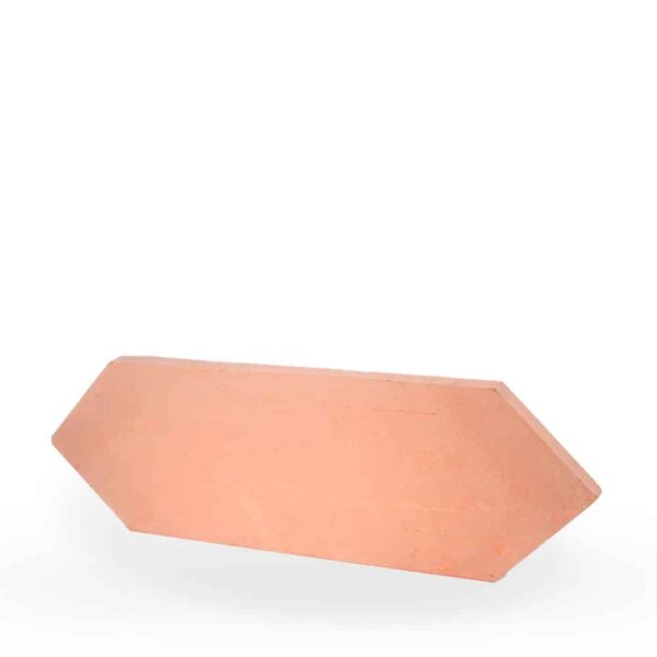 Baldosa de barro rombo 44x14x1,8 cm color arena