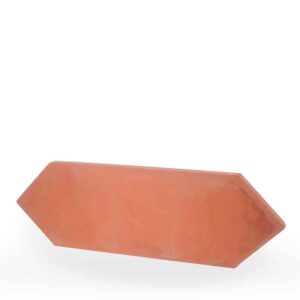 Baldosa de barro rombo 44x14x1,8 cm color rojo