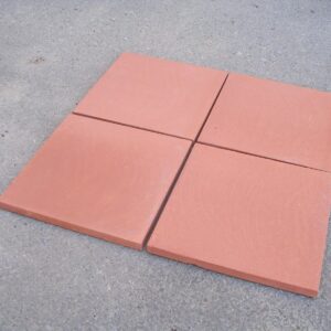 Baldosa de barro 40x40x1,8 cm color rojo