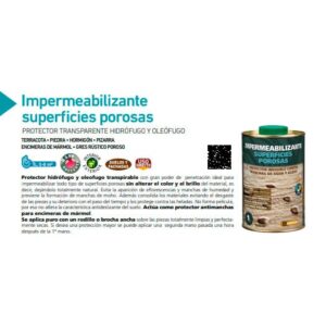 Impermeabilizante superficies porosas