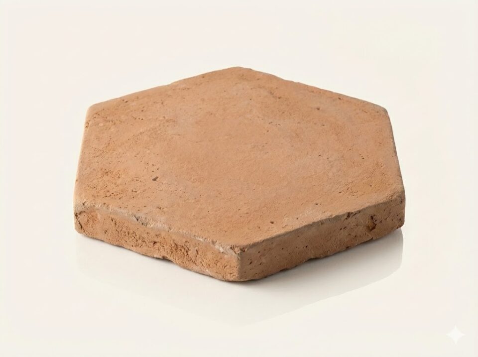 Hexágonos Artesanales de Barro Cocido 20x20x2 cm
