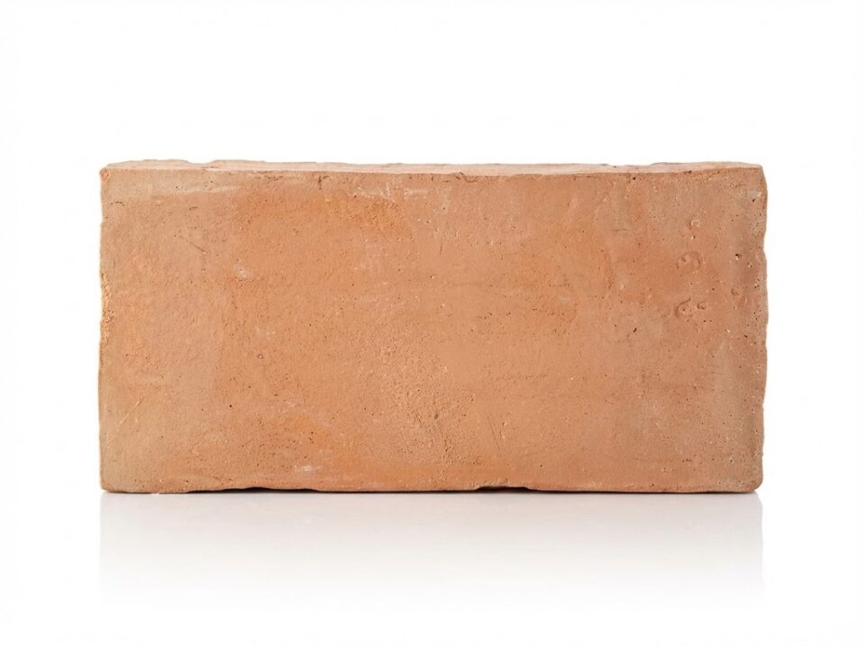 Baldosa de barro manual 18x37x2,3 cm
