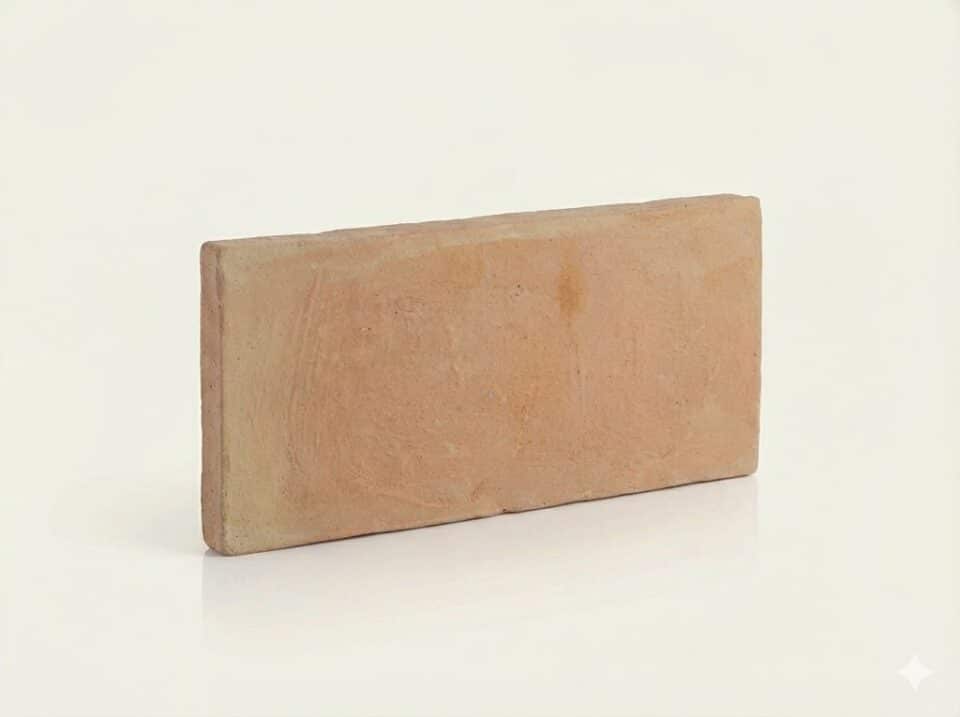 Baldosa de barro manual 15x30x2,2 cm