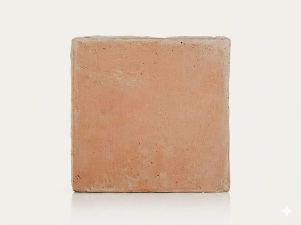 Baldosa de barro manual 20x20x2 cm