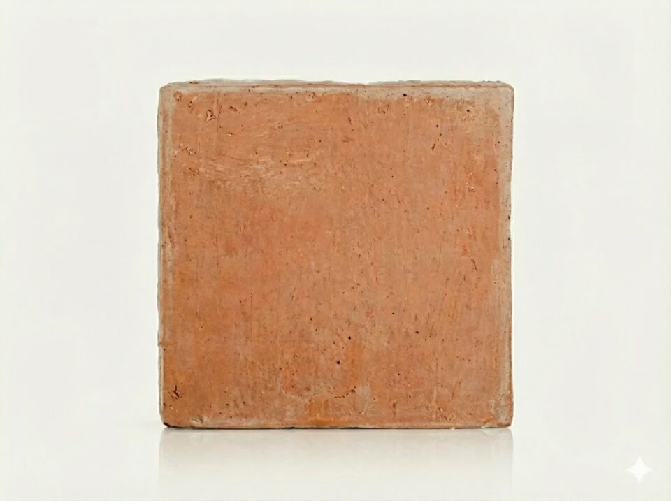 Baldosa de barro manual 40x40x2,7 cm