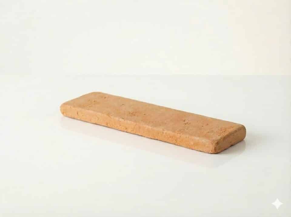 Baldosa de barro manual 7,5x30x2 cm