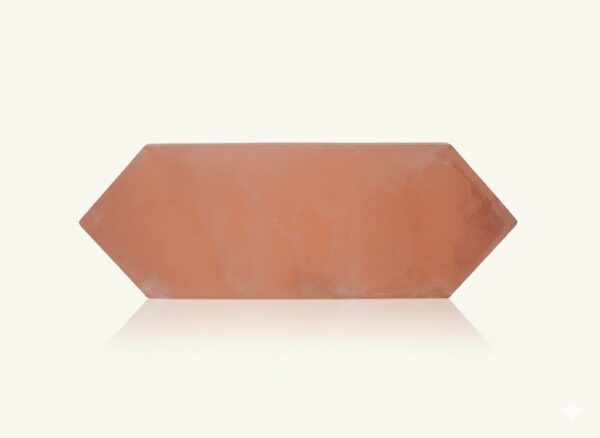Baldosa de barro rombo 44x14x1,8 cm color rojo