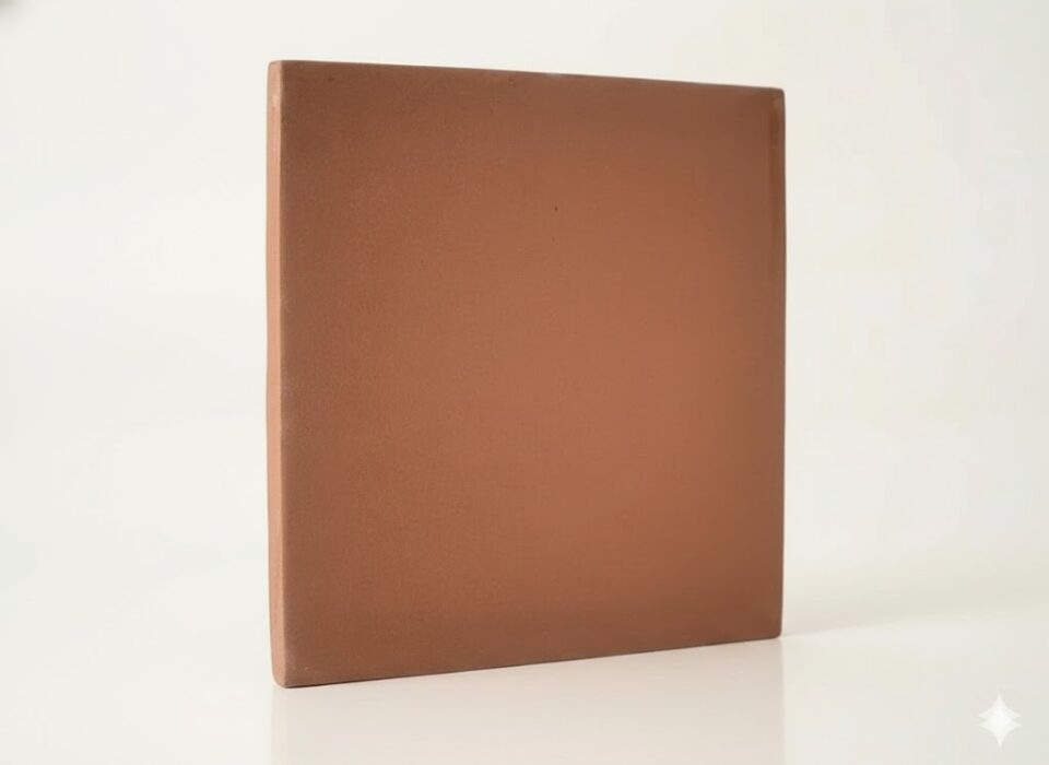 Baldosa de barro 30x30x1,8 cm color rojo