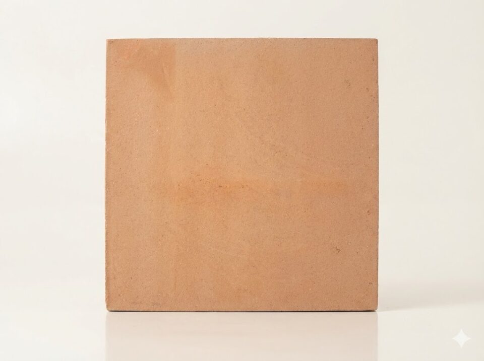 Baldosa de barro 40x40x1,8 cm color arena