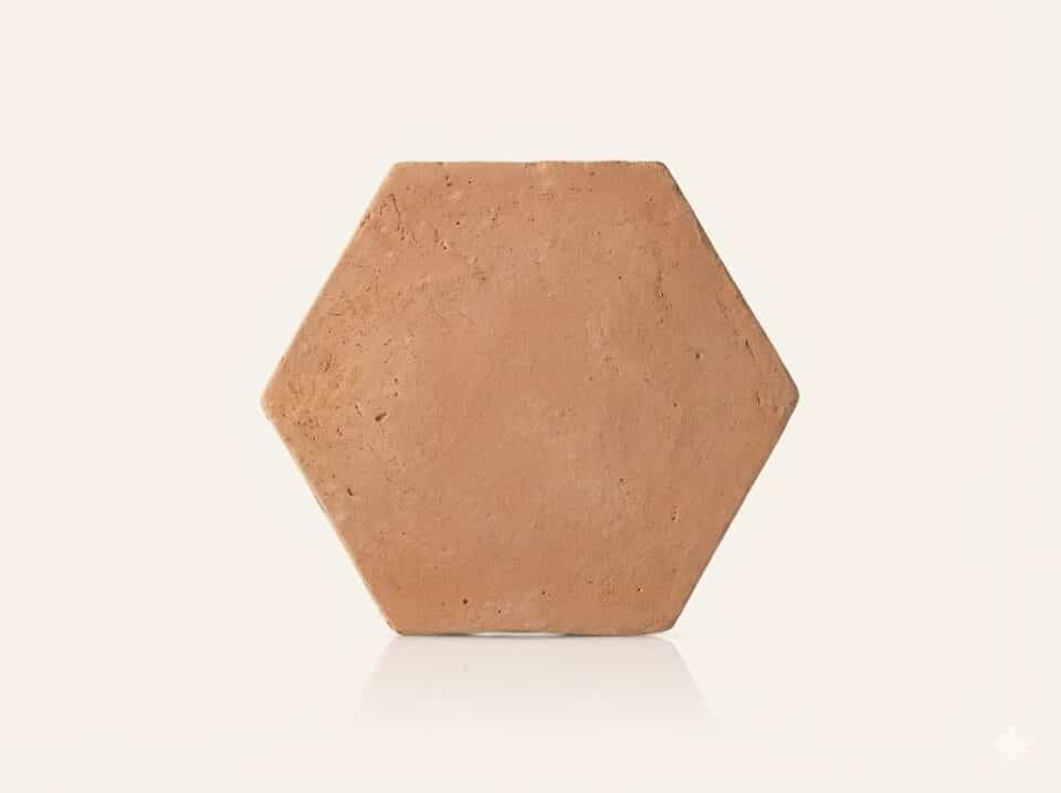 Hexágonos Artesanales de Barro Cocido 10x10x1 cm