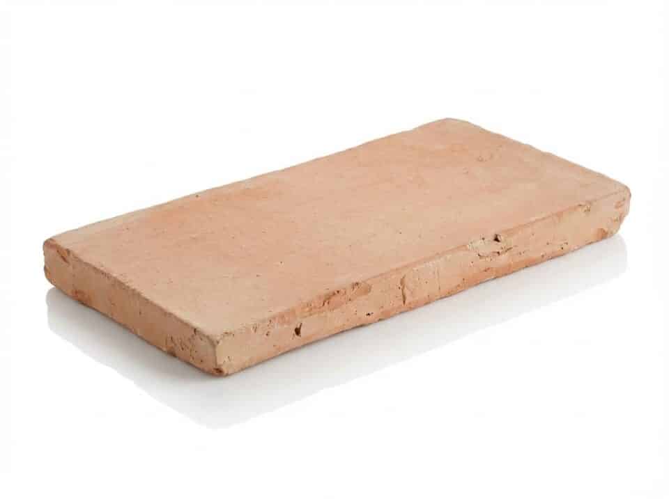 Baldosa de barro manual 18x37x2,3 cm
