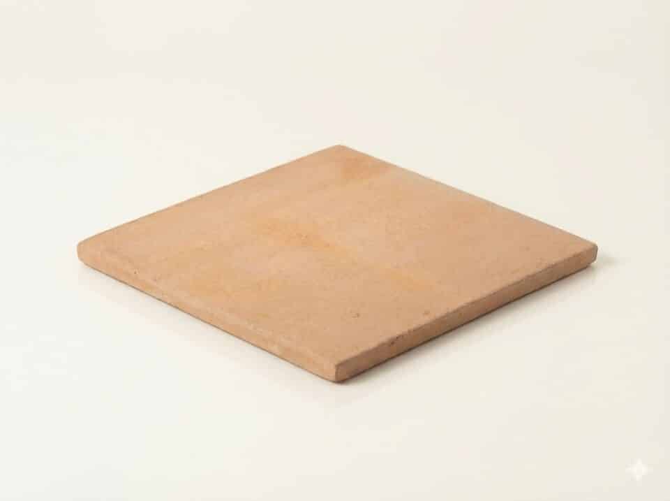 Baldosa de barro 40x40x1,8 cm color arena