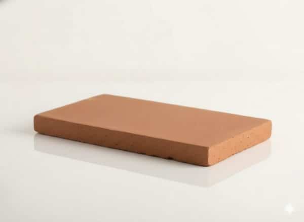 Baldosa de barro 14x28x1,8 cm color rojo