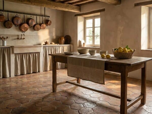 Hexágonos Artesanales de Barro Cocido 10x10x1 cm