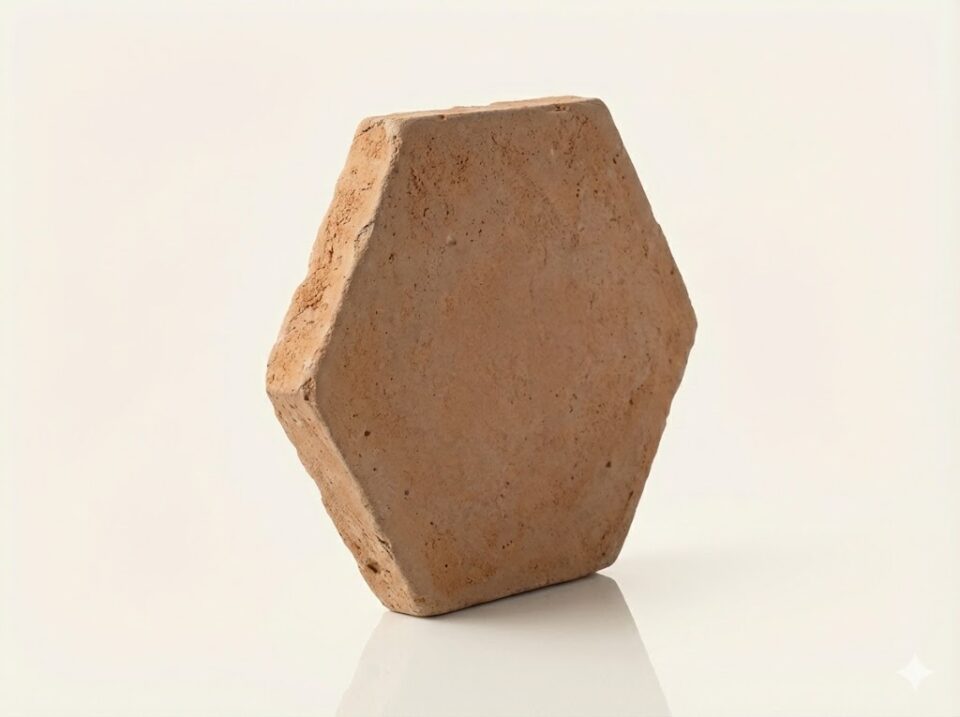 Hexágonos Artesanales de Barro Cocido 20x20x2 cm