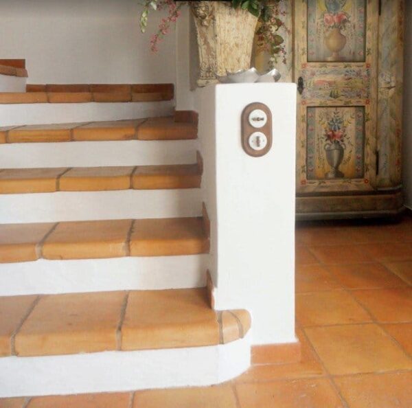 Peldaño de barro cocido 30×34 cm