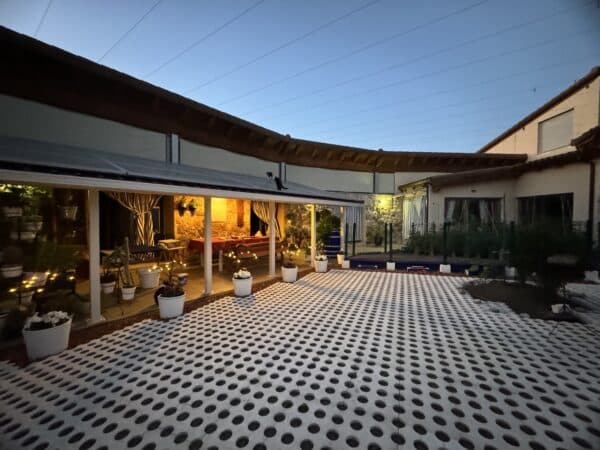 Pavicésped Oasis Celosía Jardín Blanco 60x36x8 cm Ø 7,5 cm