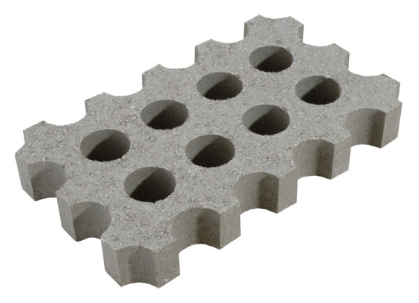 Pavicésped Oasis Celosía Jardín Gris 60x36x8 cm Ø 7,5 cm