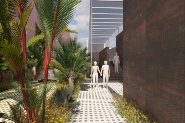 Pavicésped Oasis Celosía Jardín Blanco 60x36x8 cm Ø 7,5 cm