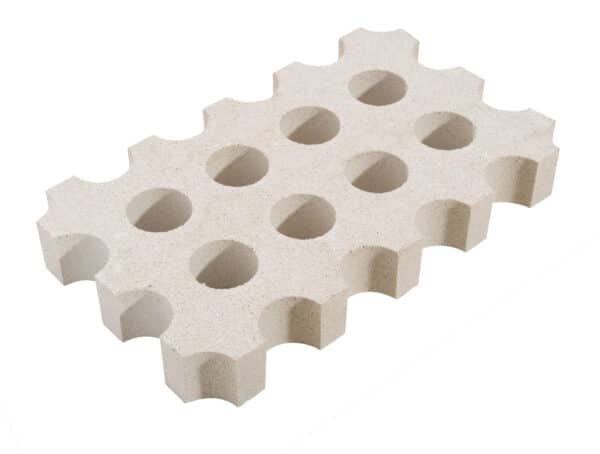 Pavicésped Oasis Celosía Jardín Blanco 60x36x8 cm Ø 7,5 cm