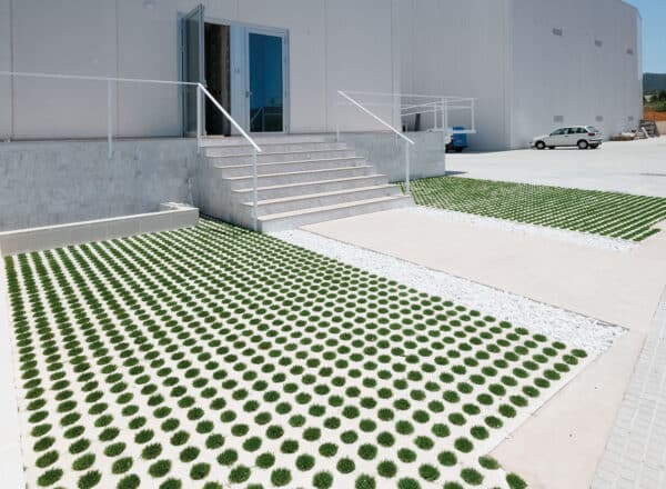 Pavicésped Oasis Celosía Jardín Blanco 60x36x8 cm Ø 7,5 cm