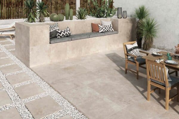 Porcelánico Plus Crassana Natural 60×60 cm MT 20 mm Rect Antid C3