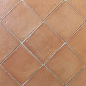 Baldosa de barro manual 15x15x1,6 cm